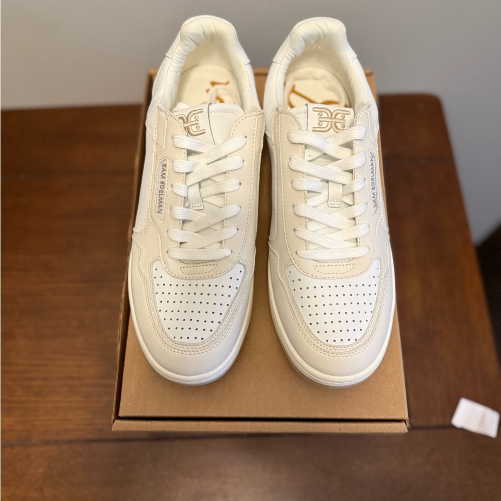 Sam‎ Edelman Harper lace up Women's White Sneakers NEW 10 - Picture 6 of 9